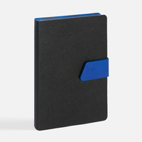 Ежедневник Boom, недатированный, черный c ярко-синий