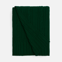 Плед Remitti, темно-зеленый (хвойный)