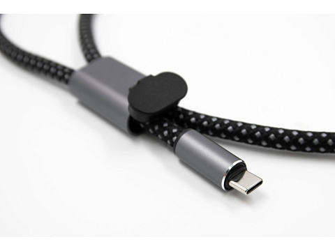 Ремешок-держатель для телефона с зарядным кабелем USB-C - USB-C Lany Wristband Charge Eco, серый - рис 23.