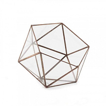 Флорариум медный Икосаэдр (малый)