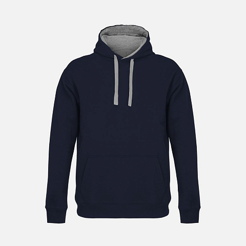 Худи унисекс Cameron, темно-синее с серым - рис 2.