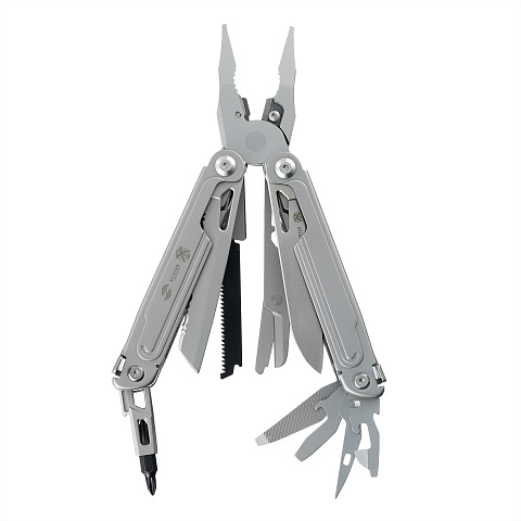 Мультитул Stinger, 113 х 22 мм, 21 функция, сталь, серебристый, в картонной коробке, в комплекте нейлоновый чехол - рис 2.