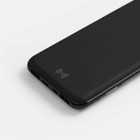 Аккумулятор с беспроводной зарядкой All Day Wireless, 10000 мАч, черный - рис 6.