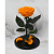 Оранжевая роза в колбе (большая) - миниатюра - рис 2.