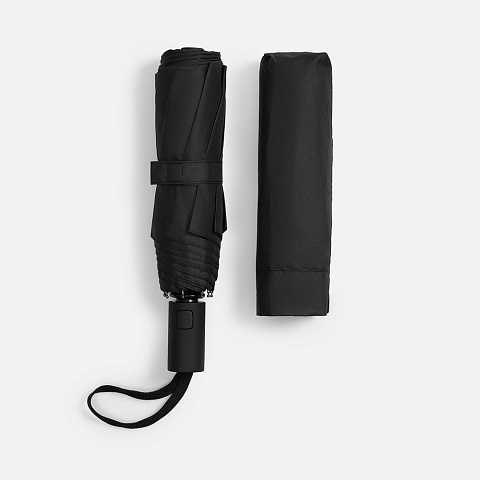 Зонт складной Cloudex, черный - рис 5.