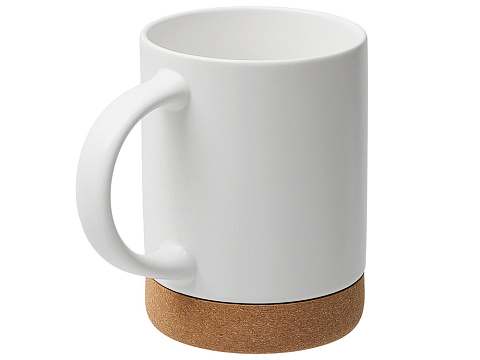 Кружка 450 мл с пробковым дном Корк & Бон, белый - рис 2.