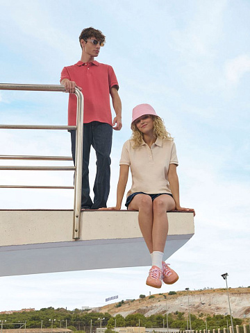 Рубашка поло унисекс Pacific, темный хаки - рис 6.