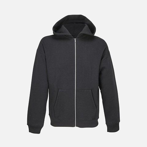 Толстовка унисекс на молнии Jelo, черная - рис 2.