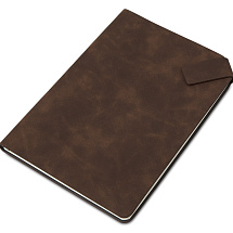 Блокнот А5 в гибкой обложке Chaplin, шоколадный