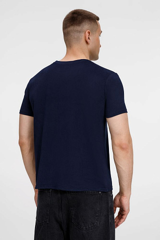 Футболка унисекс Senti, темно-синяя - рис 7.