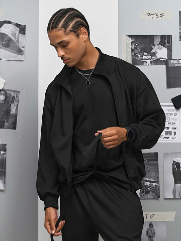 Куртка спортивная Junior, черная - рис 7.