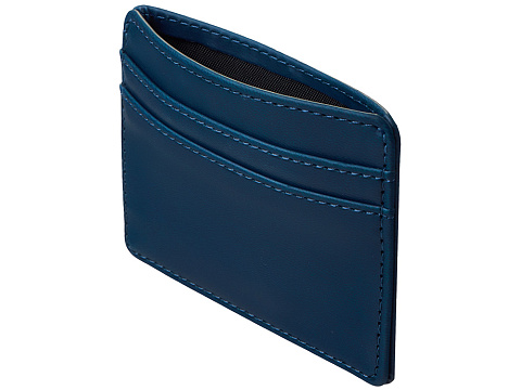 Картхолдер для двух карт и наличных денег с зажимом Crave, темно-синий - рис 6.