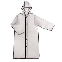 Дождевик Providence, прозрачный/черный с чехлом