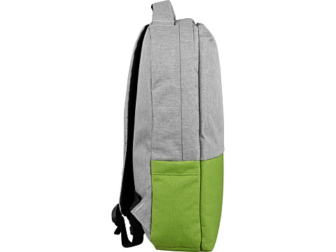 Рюкзак Fiji с отделением для ноутбука, серый/зеленое яблоко - рис 6.