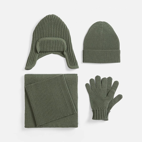 Перчатки Catch Match, зеленые (полынь) - рис 4.