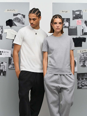 Футболка унисекс Cliff, светло-бежевая (неокрашенная) - рис 7.