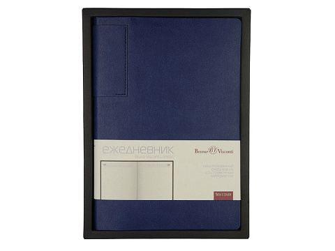 Ежедневник недатированный  А5 LONDON синий (Р) - рис 4.
