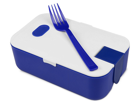 Подарочный набор с бутылкой для воды. блокнотом, ручкой и ланчбоксом,синий - рис 5.