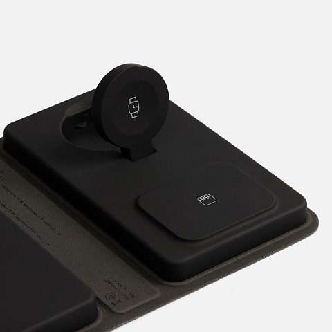 Внешний аккумулятор с беспроводной зарядкой reCover, черный - рис 6.