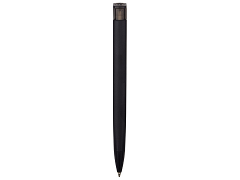 Ручка шариковая пластиковая Trinity K Transaprent Recy, черный - рис 4.