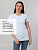 Футболка женская T-bolka Stretch Lady, белая (холодный оттенок) - миниатюра - рис 5.