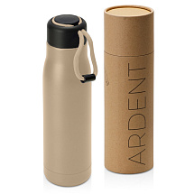 Вакуумный термос Ardent Waterline, 500 мл, тубус, бежевый