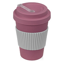 Термокружка Muffin из натуральных волокон, пыльно-розовый