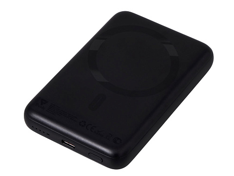 Магнитный внешний беспроводной аккумулятор Polarix, QC/PD, 10000 мАч, черный - рис 3.