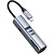 USB-хаб 7 в 1 USB-C - USB-A3.0 + 2хUSB-C + USB-C PD100Вт + HDMI + SD + microSD, серый, Deppa - миниатюра - рис 2.