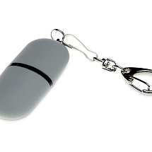 Флешка Goutte Soft-touch на 4 Гб, серый