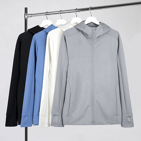 Куртка с капюшоном унисекс Begi, синяя - рис 4.