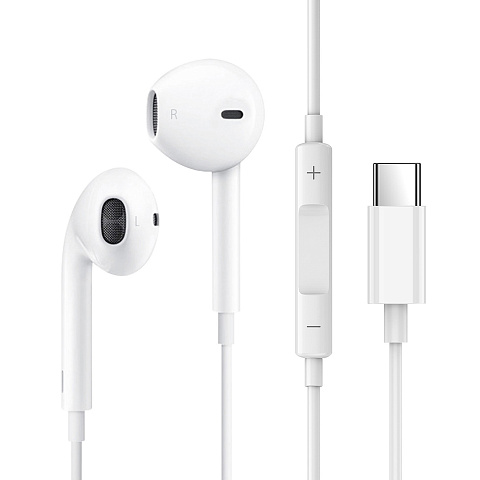 Стереогарнитура Stereo Air Type-C, белый, Deppa - рис 2.