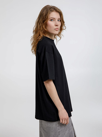 Футболка оверсайз унисекс Sideline, черная - рис 7.