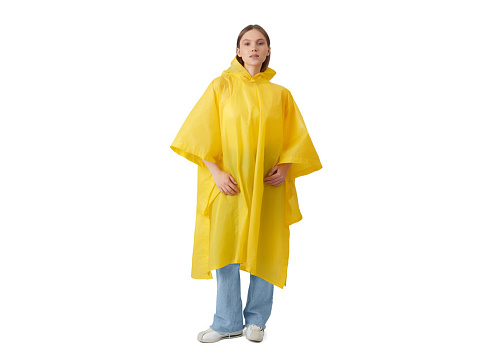 Пончо Hawaii c чехлом унисекс, желтый - рис 4.