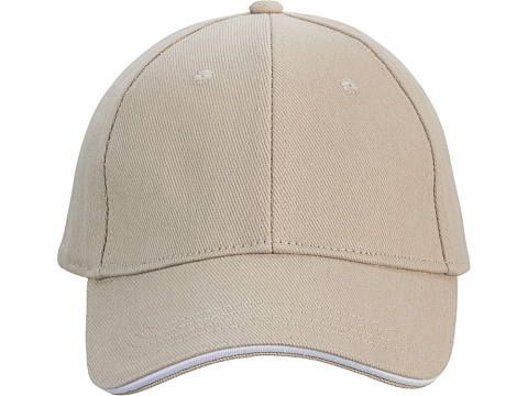 Бейсболка Cancun, песочный/белый - рис 2.