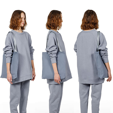 Шопер B4, серый с серыми ручками - рис 5.