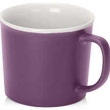 Матовая кружка Nancy 360 мл цветная снаружи, белая внутри, фиолетовый
