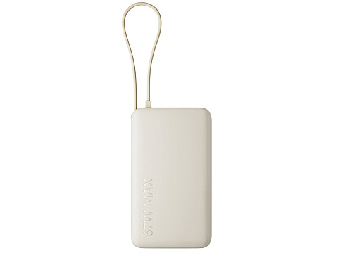 Внешний аккумулятор со встроенным кабелем Xiaomi 67W Power Bank 10000 (Integrated Cable) Tan - рис 2.