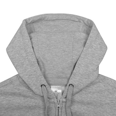 Толстовка мужская Hooded Full Zip серый меланж - рис 5.