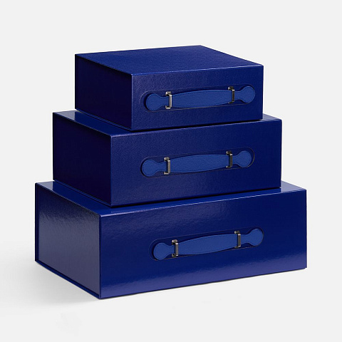 Коробка складная Holdfold, M, синяя - рис 8.