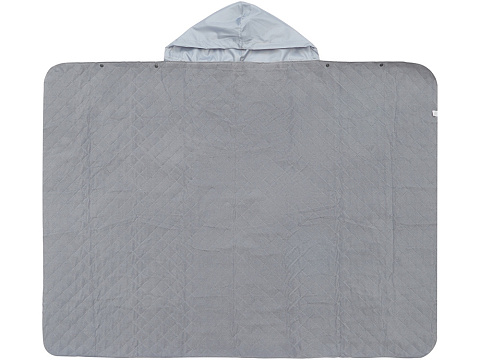 Пончо Cappy с капюшоном на липучке в мешке, серый - рис 8.