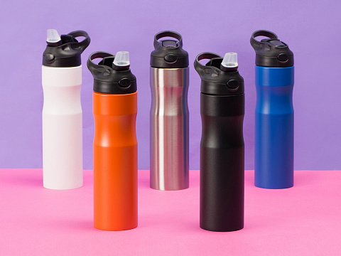 Бутылка для воды Hike Waterline, нерж сталь, 850 мл, черный (Р) - рис 12.