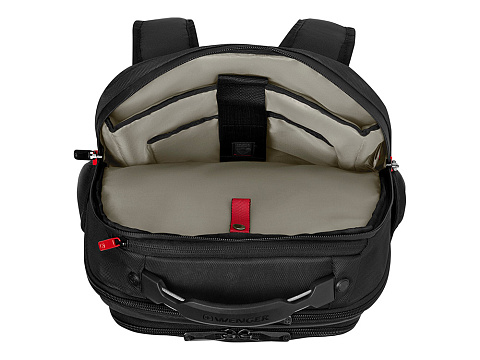 Рюкзак WENGER ALTAIR 15.6, черный, переработанный ПЭТ/Полиэстер, 32х21х44 см, 22 л. - рис 5.