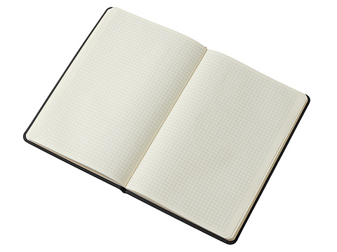 Блокнот в твердой обложке A5 Виспи в клетку, черный - рис 4.