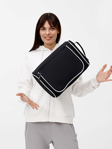 Сумка для обуви Equipex, черная с белым - рис 11.