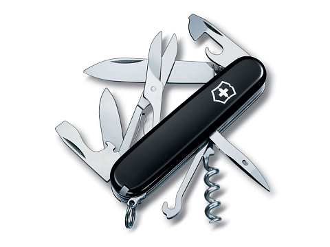 Нож перочинный VICTORINOX Climber, 91 мм, 14 функций, чёрный