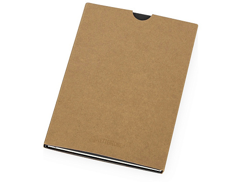 Блокнот Horizon с горизонтальной резинкой, гибкая обложка, 80 листов, черный - рис 6.