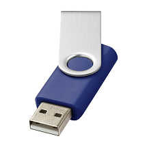 Флеш-карта Rotate USB 2.0 на 2 Гб, синий