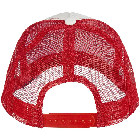 Бейсболка Blink, молочная с красным - рис 4.