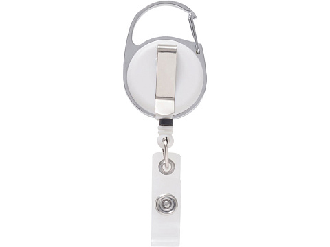 Бейдж с рулеткой-карабин Favor, синий - рис 5.